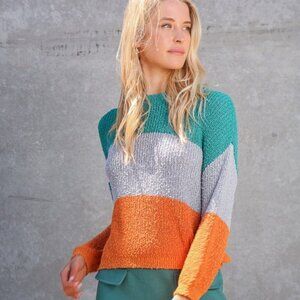 LUMIERE KALEIDOSCOPE SWEATER SIZE LARGE